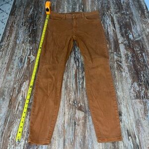 Women’s Calvin Klein Orange/Brown Izzy Skinny Jeans Size 8